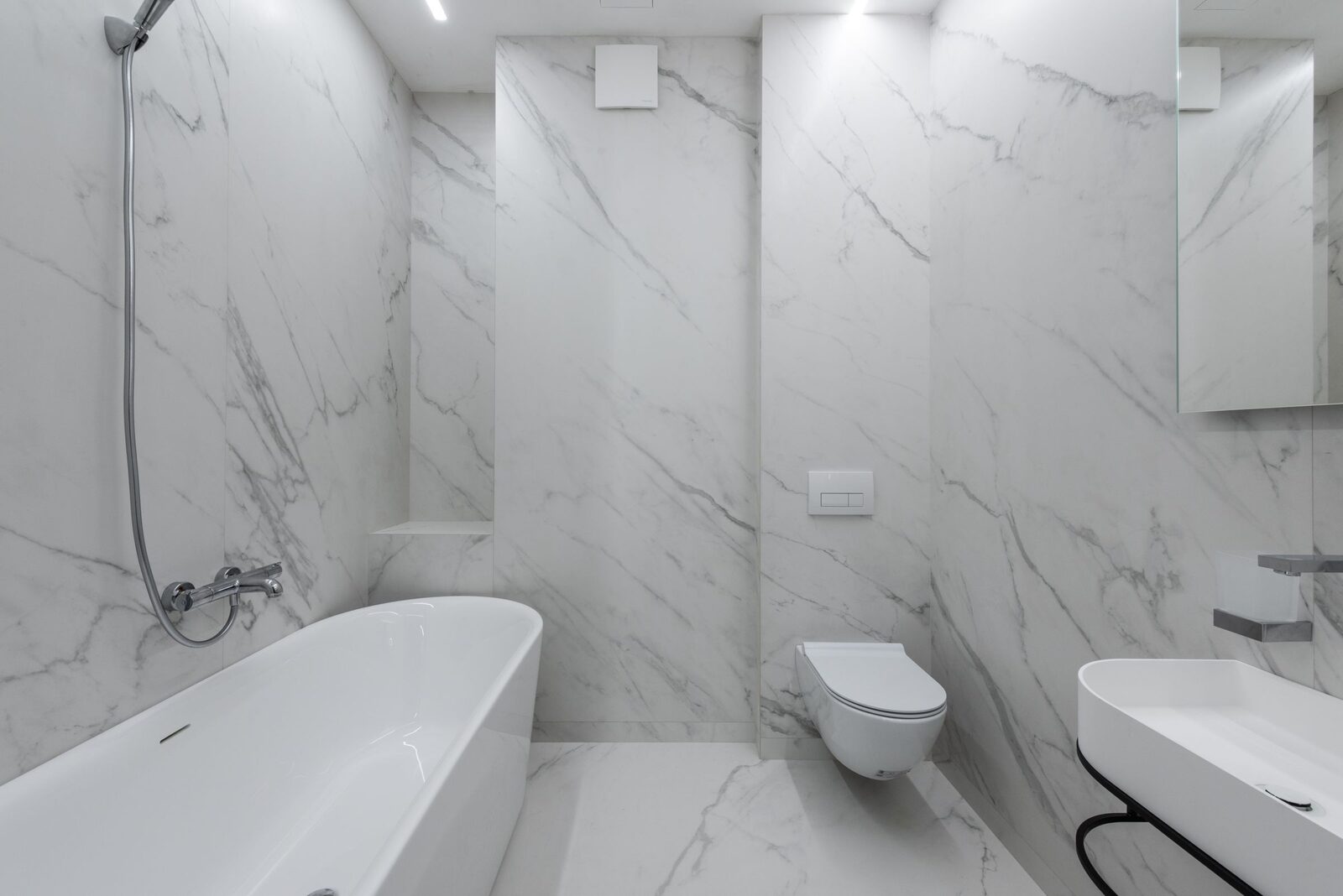 Kitchen and bathroom